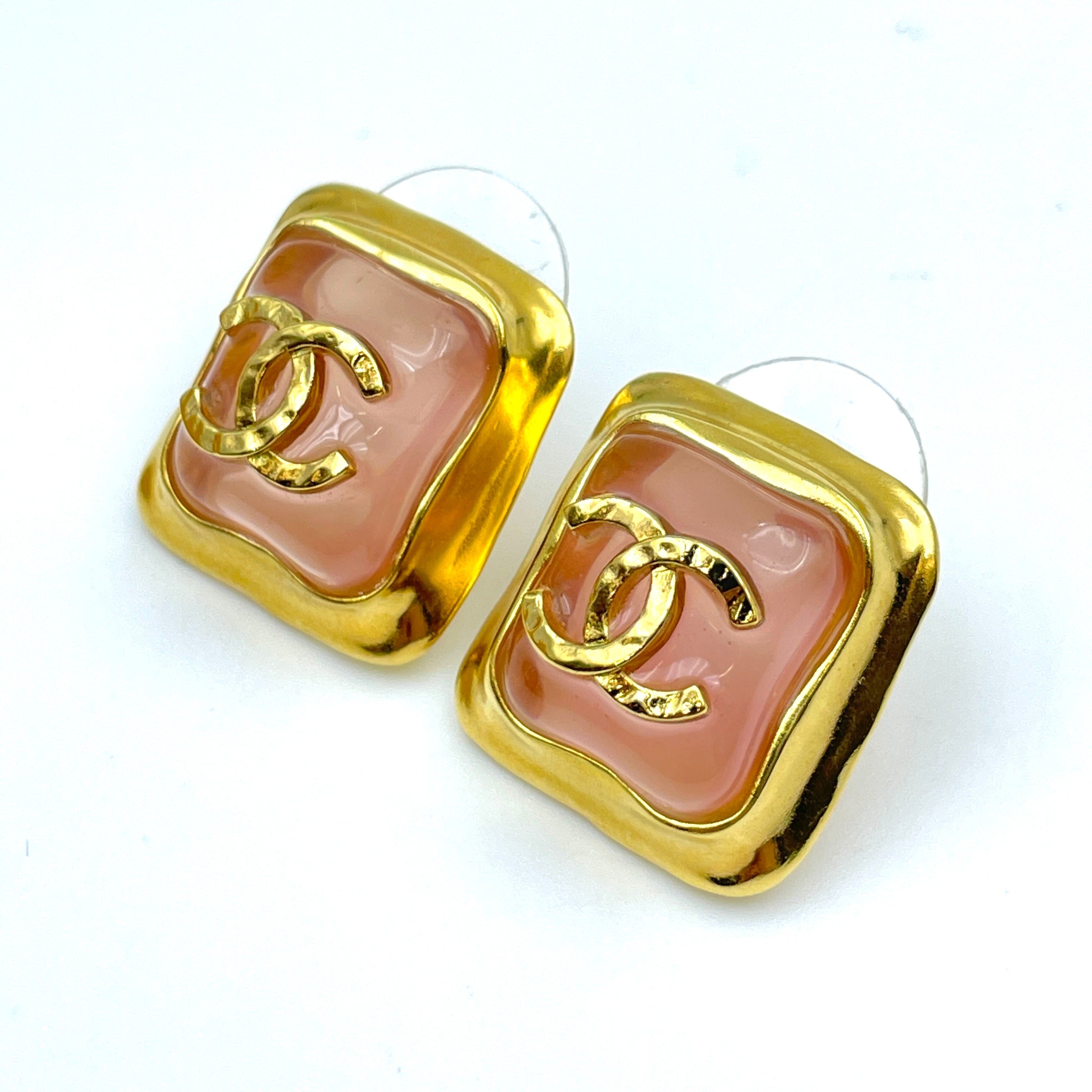 CHANEL_（シャネル）_ABA138 B09967 NM123_ココマーク スクエア_ピンク/ゴールド_中古品