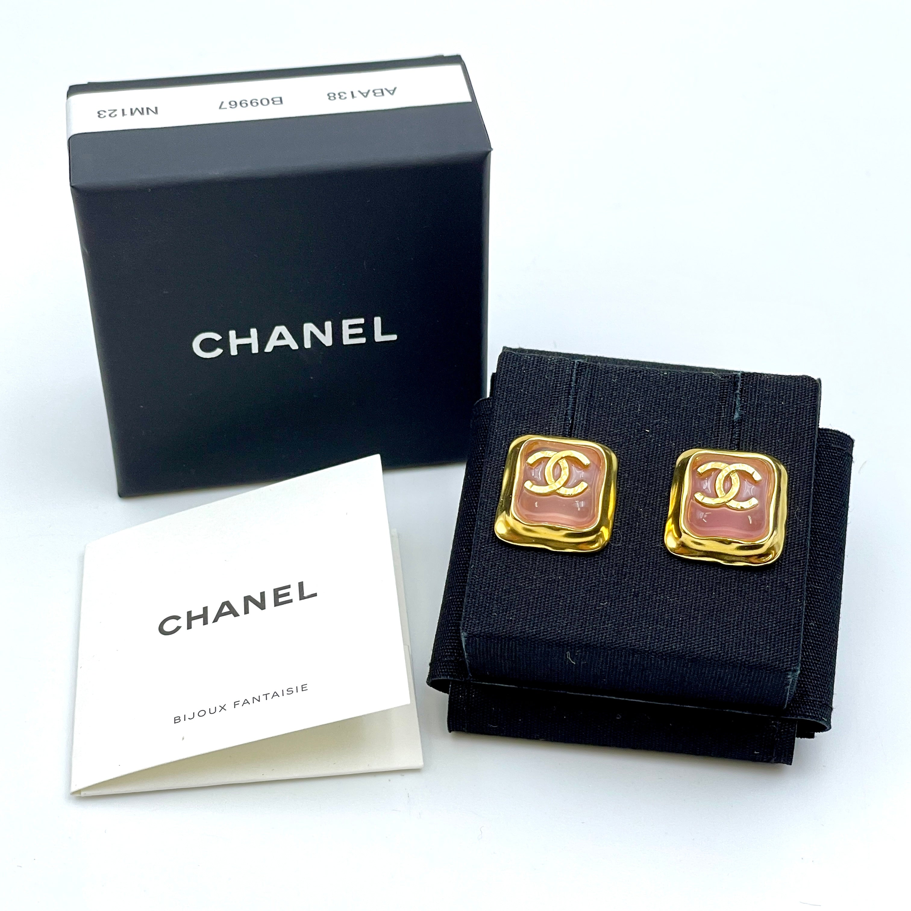 CHANEL_（シャネル）_ABA138 B09967 NM123_ココマーク スクエア_ピンク/ゴールド_中古品