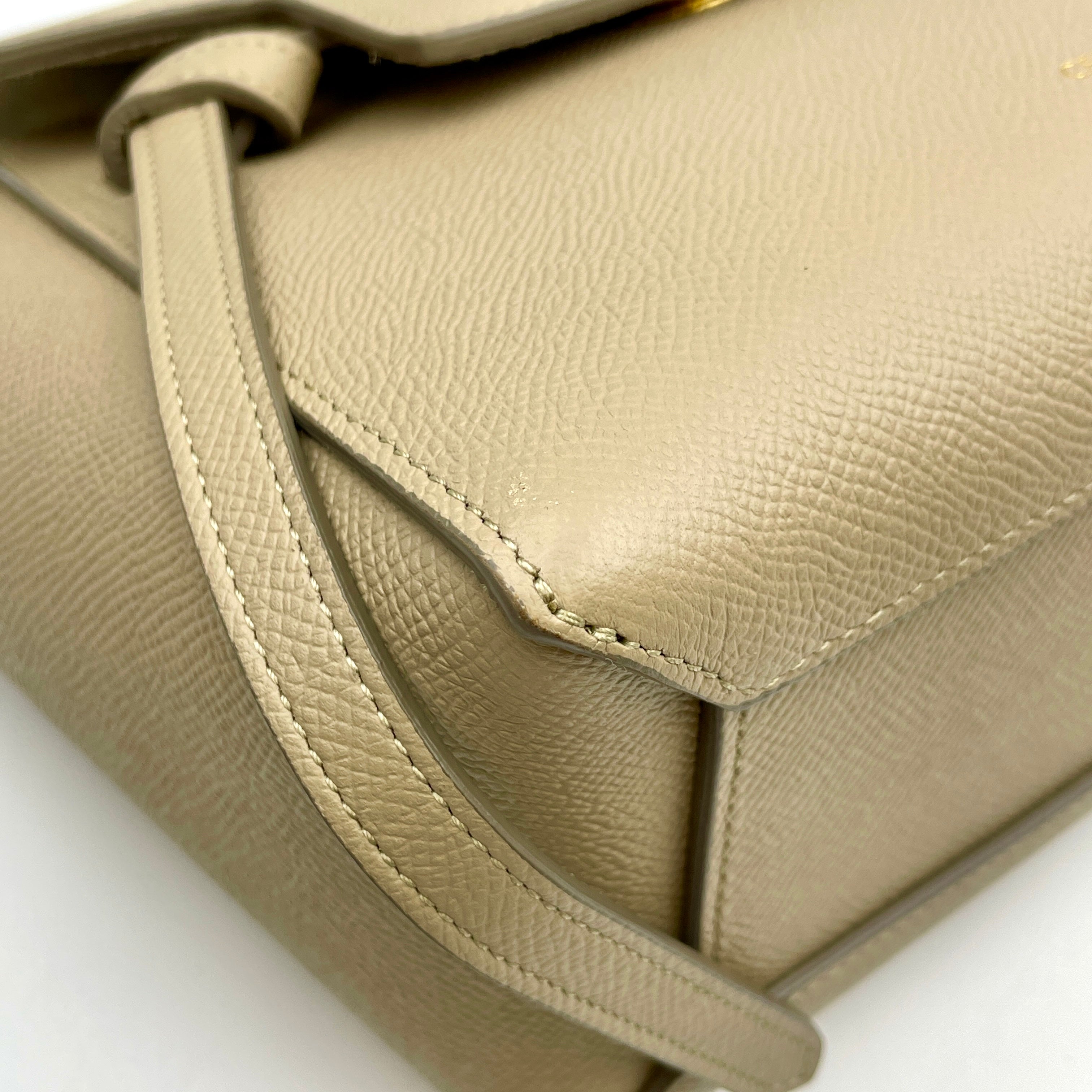 CELINE_（セリーヌ）_189003ZVA.18LT_ベルトバッグ ナノ_ライトトープ_中古品