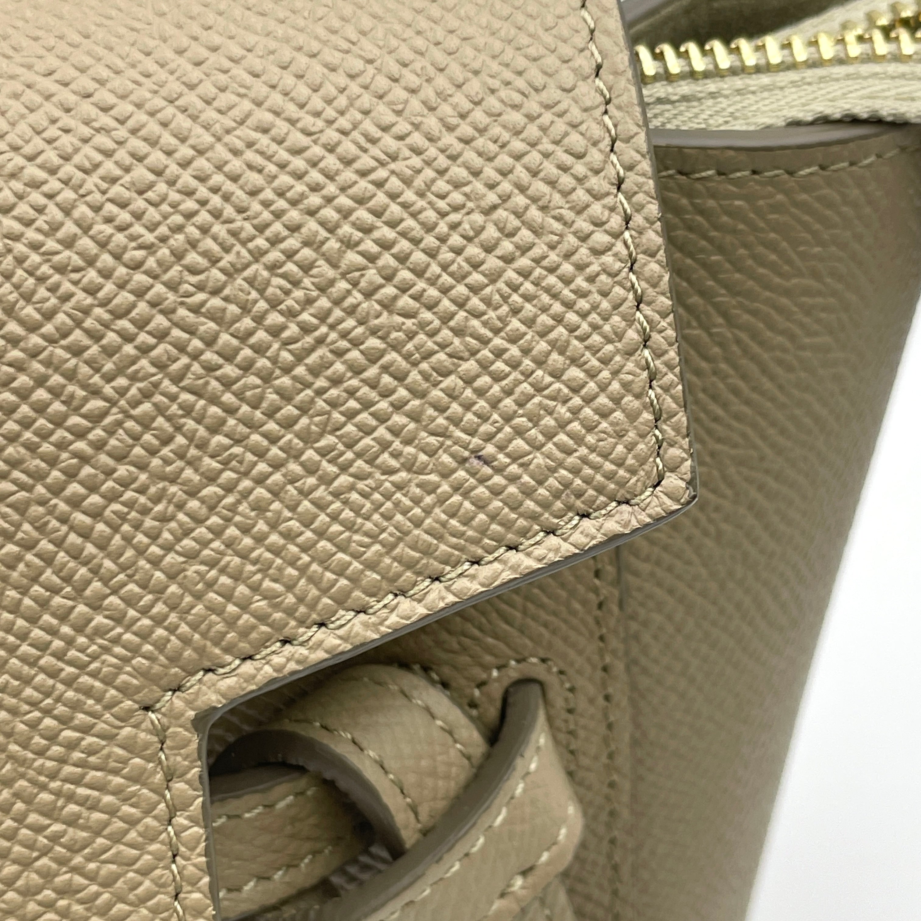 CELINE_（セリーヌ）_189003ZVA.18LT_ベルトバッグ ナノ_ライトトープ_中古品