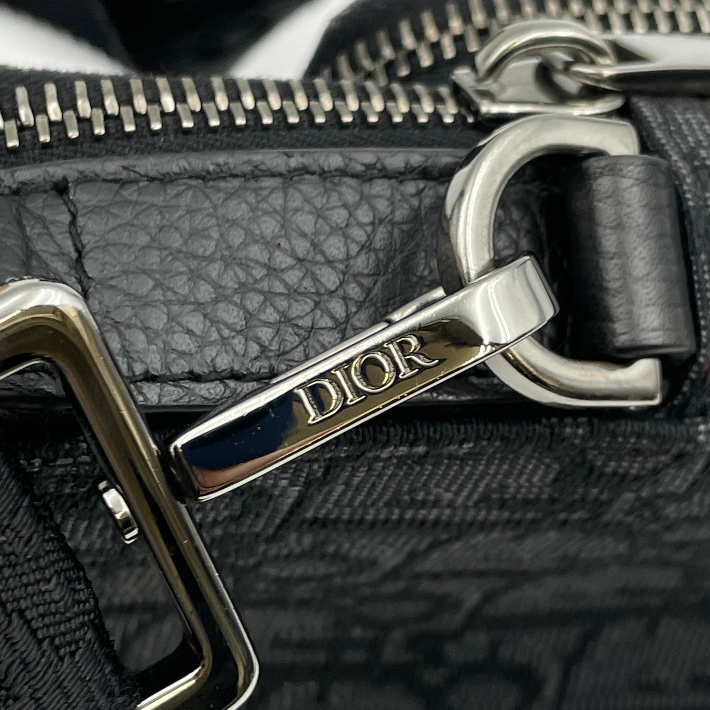 DIOR_（ディオール）_ライダー マイクロポーチ_オブリーク ジャガード_2OBCA326YSE_中古品