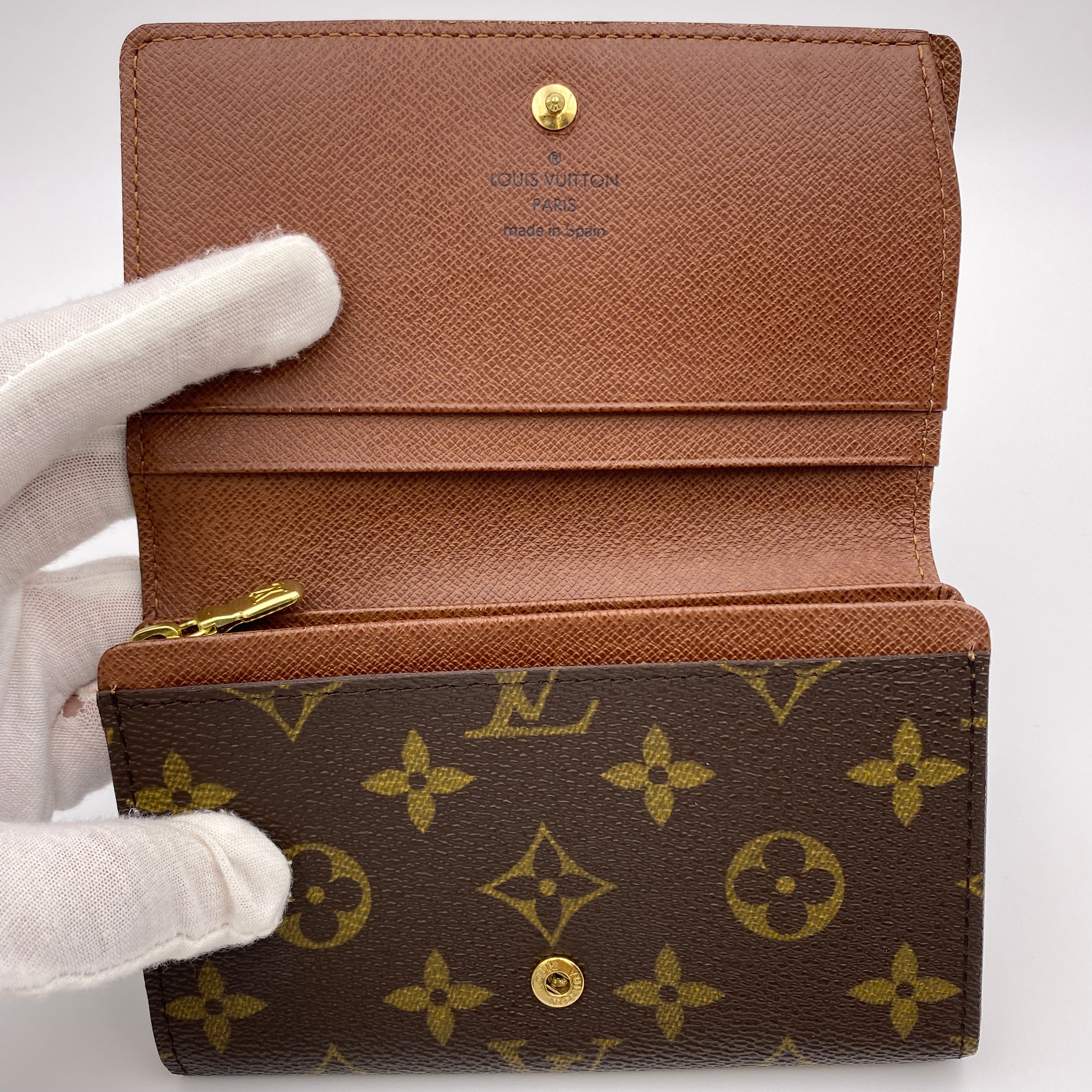 【送料無料】_ LOUIS VUITTON _（ルイヴィトン）_ ポルトモネ・ビエトレゾール_M61730 二つ折り財布_中古品