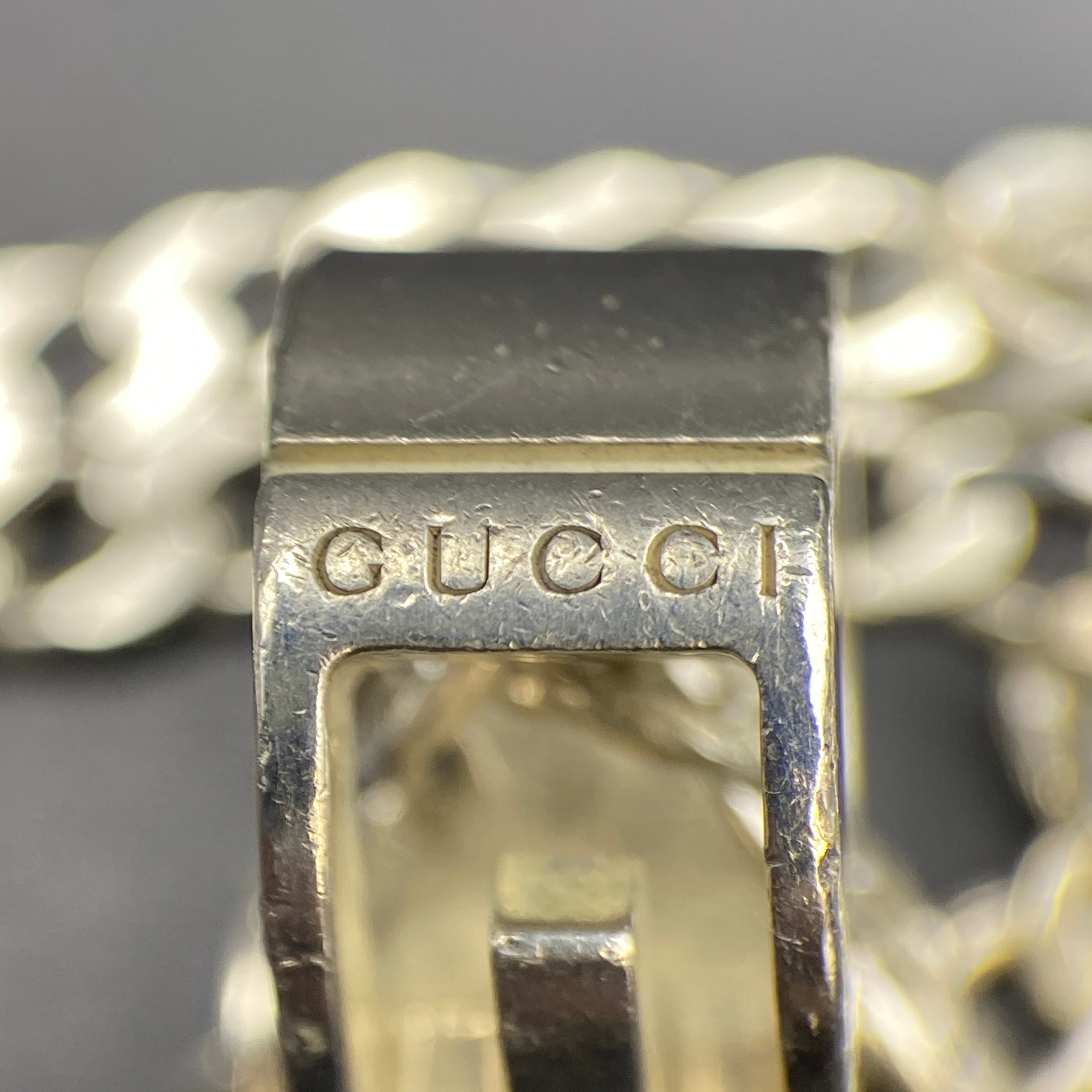 【送料無料】_ GUCCI_（グッチ）_Gリングペンダント _SV925 _中古品