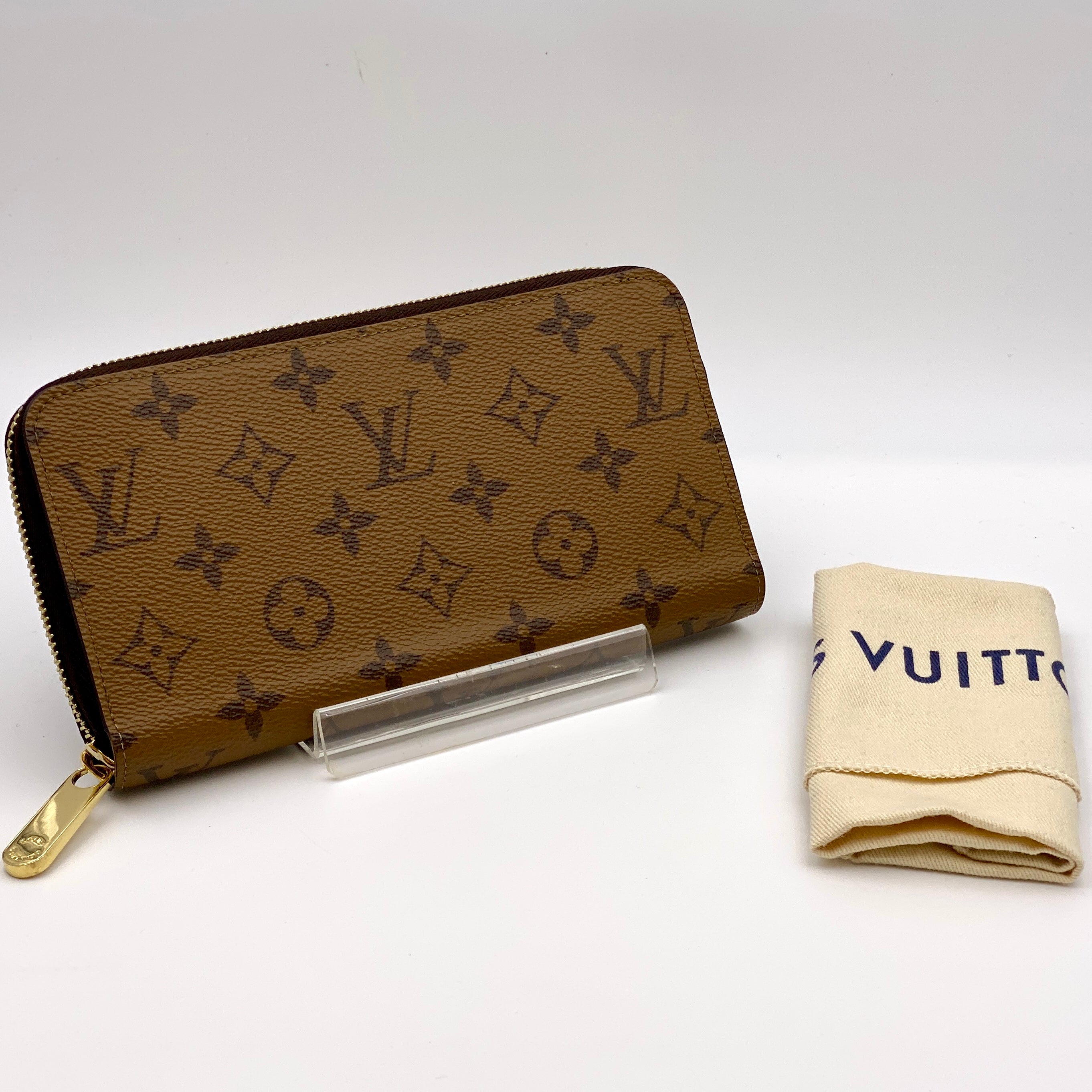 【送料無料】_ LOUIS  VUITTON_（ルイヴィトン）_ジッピー･ウォレット_モノグラム・リバース_M82444 _中古品