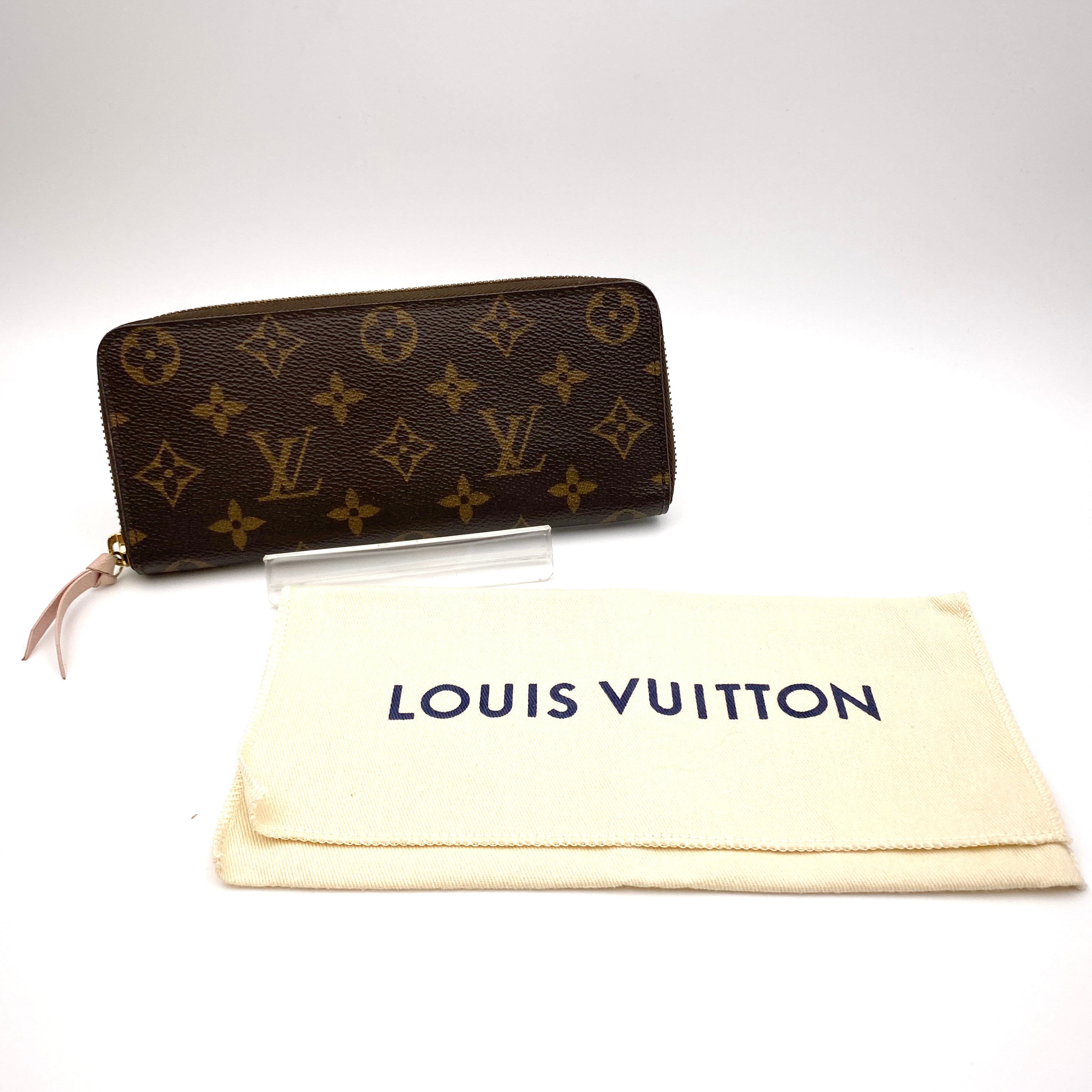 【送料無料】_ LOUIS VUITTON_（ルイヴィトン）_ポルトフォイユ･クレマンス _ローズバレリーヌ M61298 _中古品