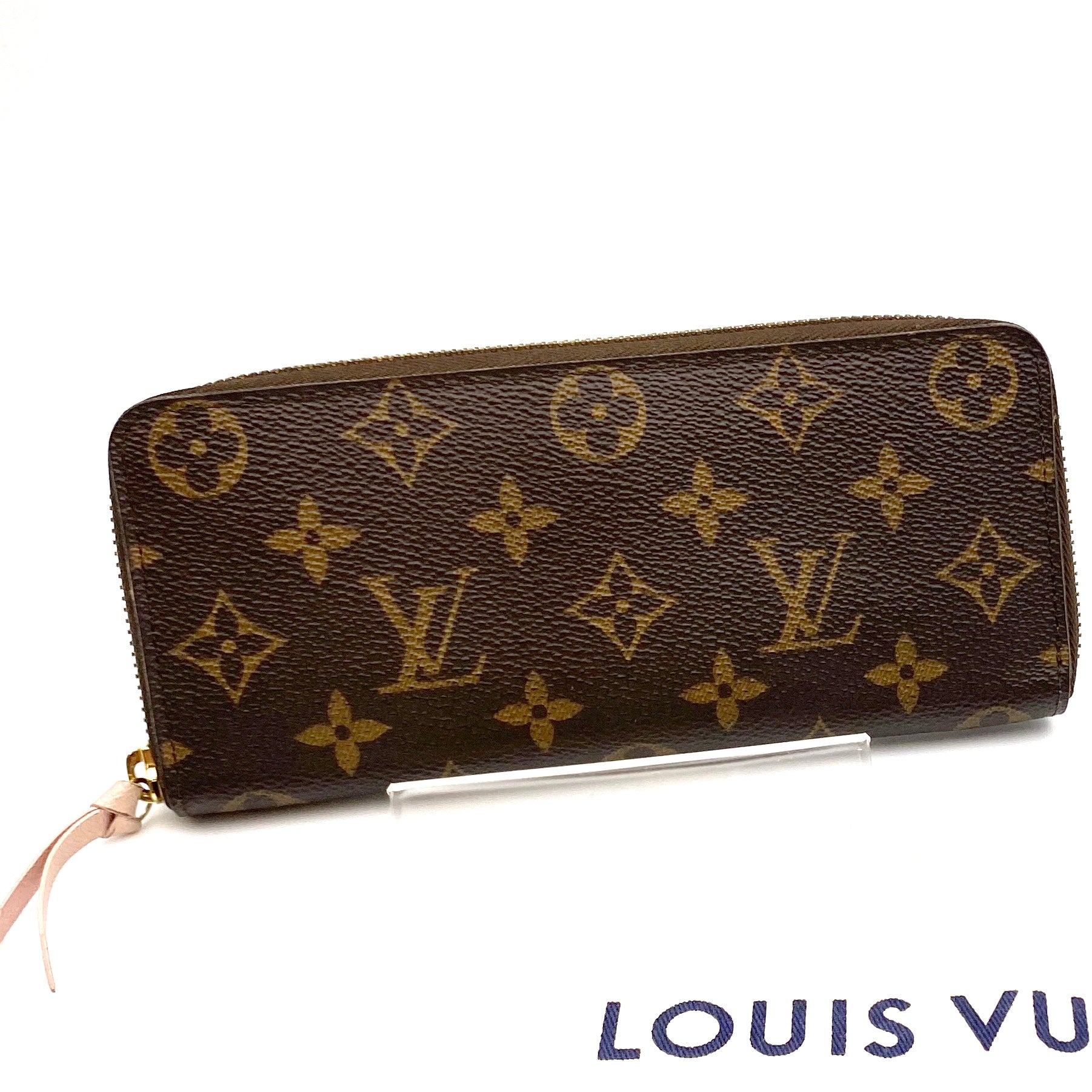 【送料無料】_ LOUIS VUITTON_（ルイヴィトン）_ポルトフォイユ･クレマンス _ローズバレリーヌ M61298 _中古品