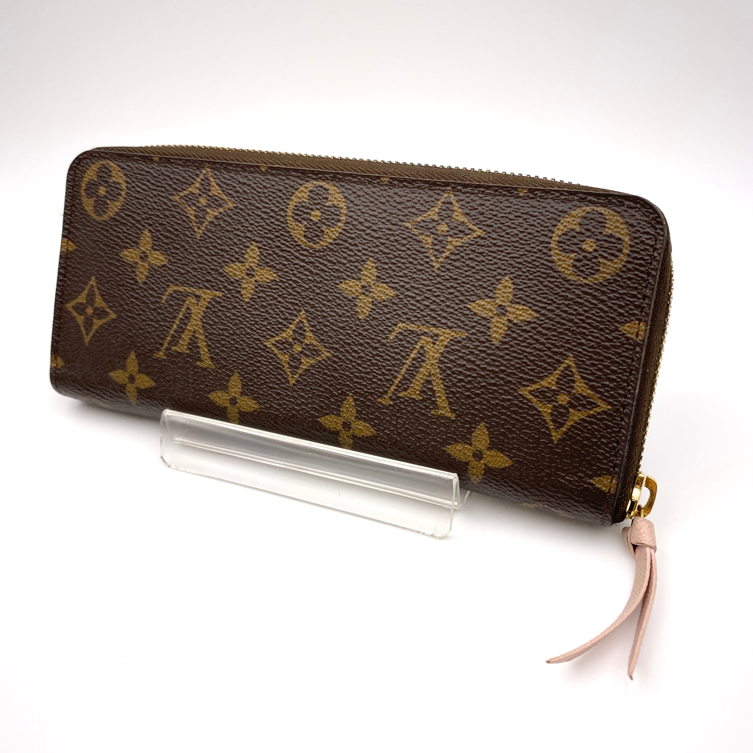 【送料無料】_ LOUIS VUITTON_（ルイヴィトン）_ポルトフォイユ･クレマンス _ローズバレリーヌ M61298 _中古品