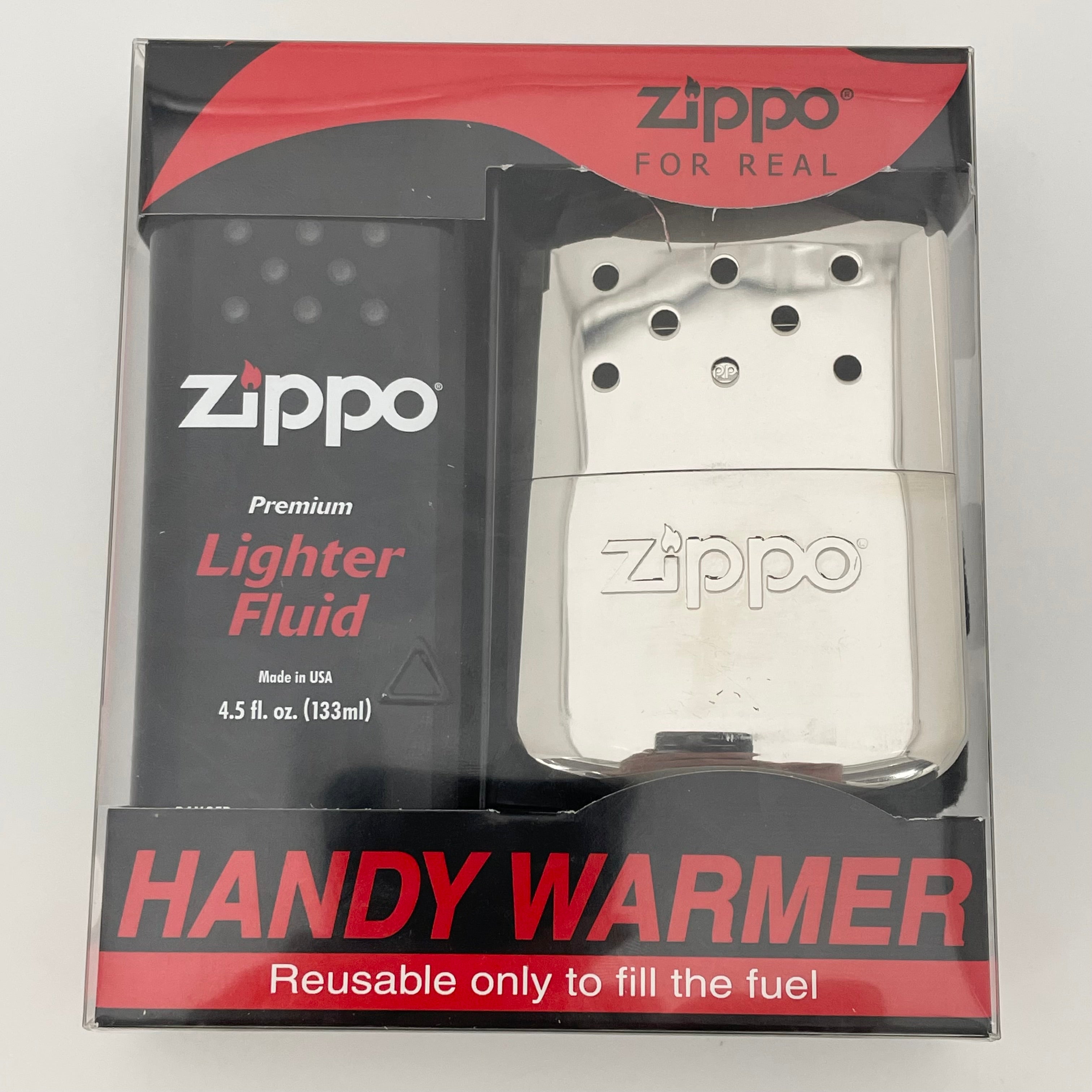 【送料無料】_ ZiPPO_（ジッポー）_ハンディウォーマー&オイルセット_（オイル式充填式カイロ）_ZHW−JF（希少。廃番品）_新品未開封品