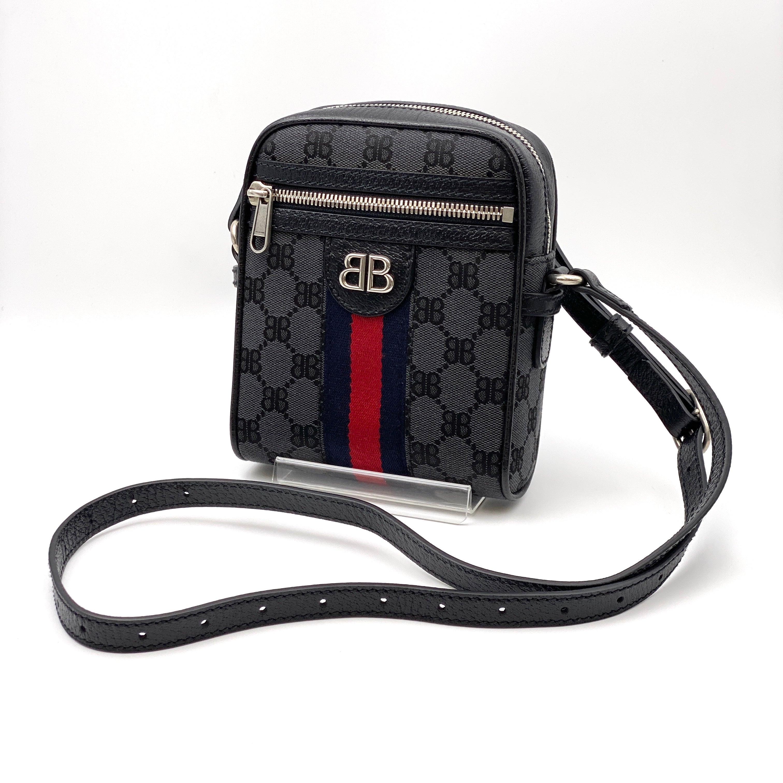 【送料無料】_  BALENCIAGA × GUCCI_（バレンシアガ x グッチ）_ハッカー プロジェクト _ショルダーバッグ 680129_ 中古品