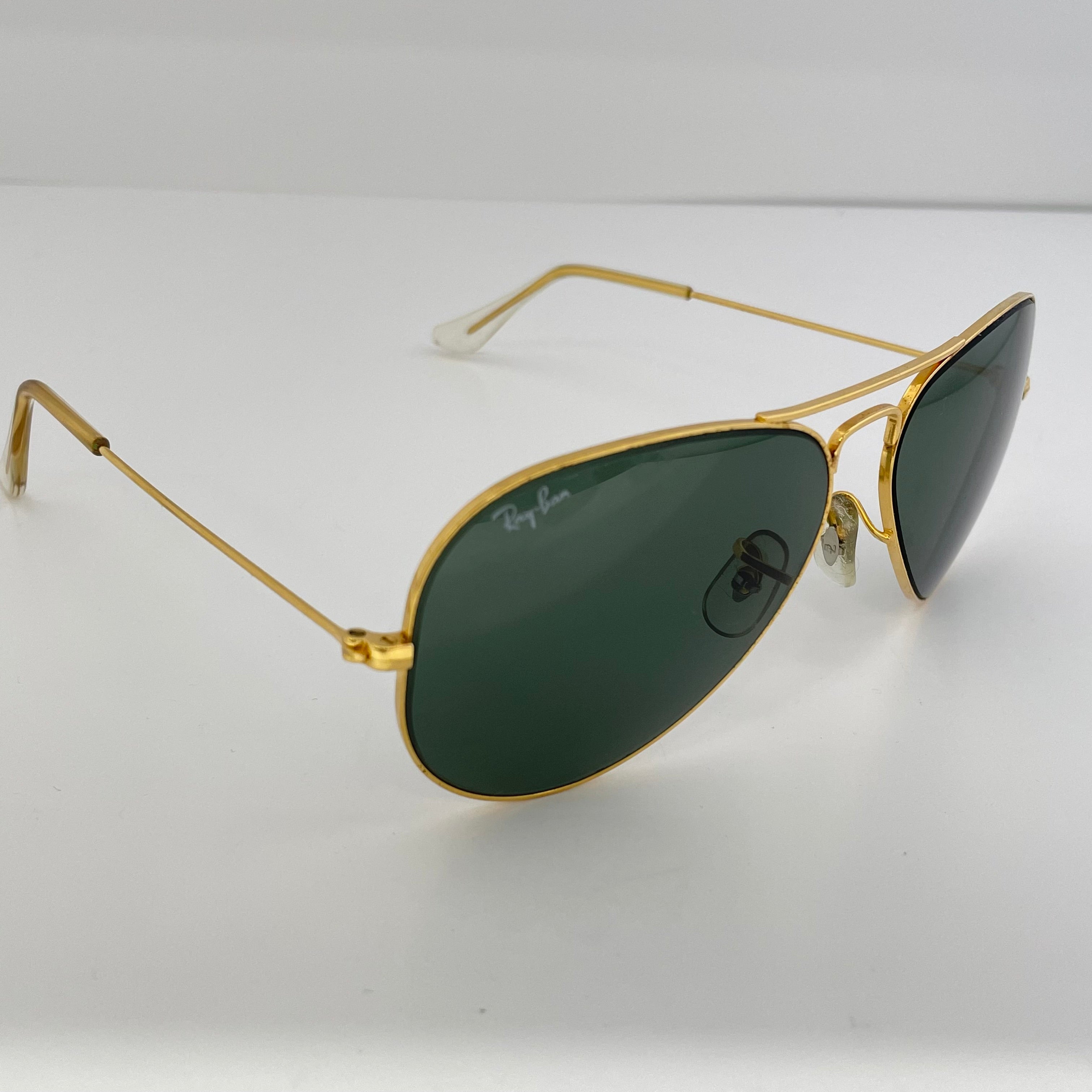 【送料無料】_ Ray−Ban_（レイバン）_サングラス USA／B&L _アビエーター 58□14 _中古品