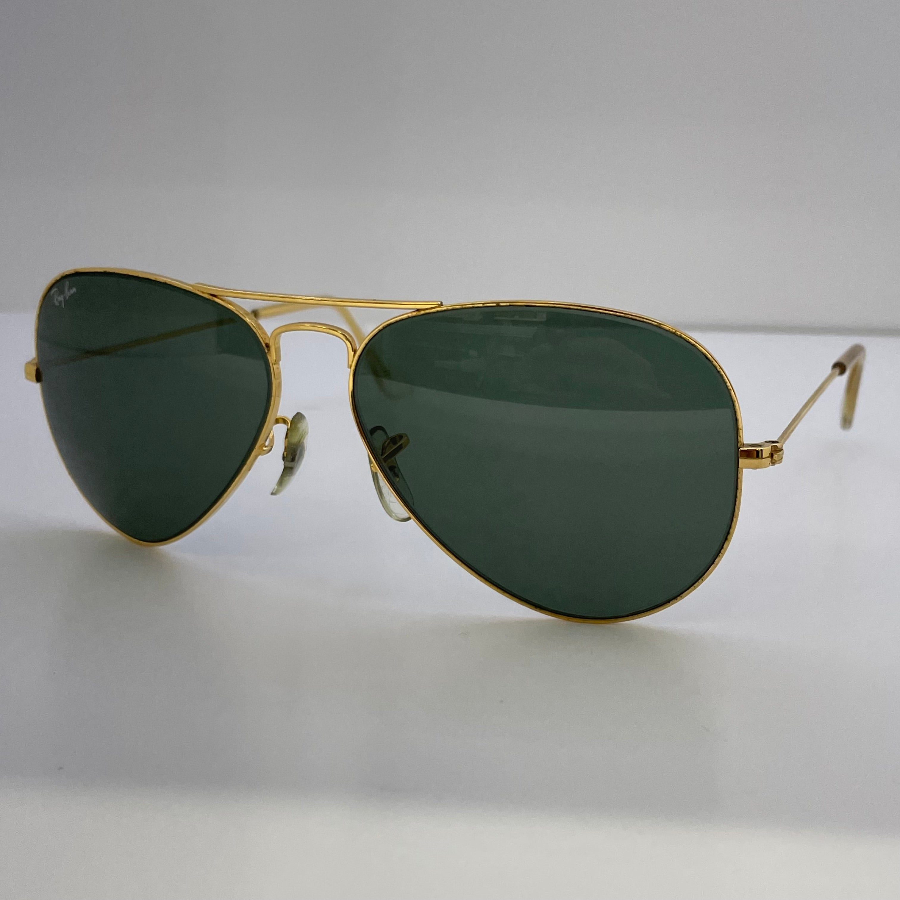 【送料無料】_ Ray−Ban_（レイバン）_サングラス USA／B&L _アビエーター 58□14 _中古品