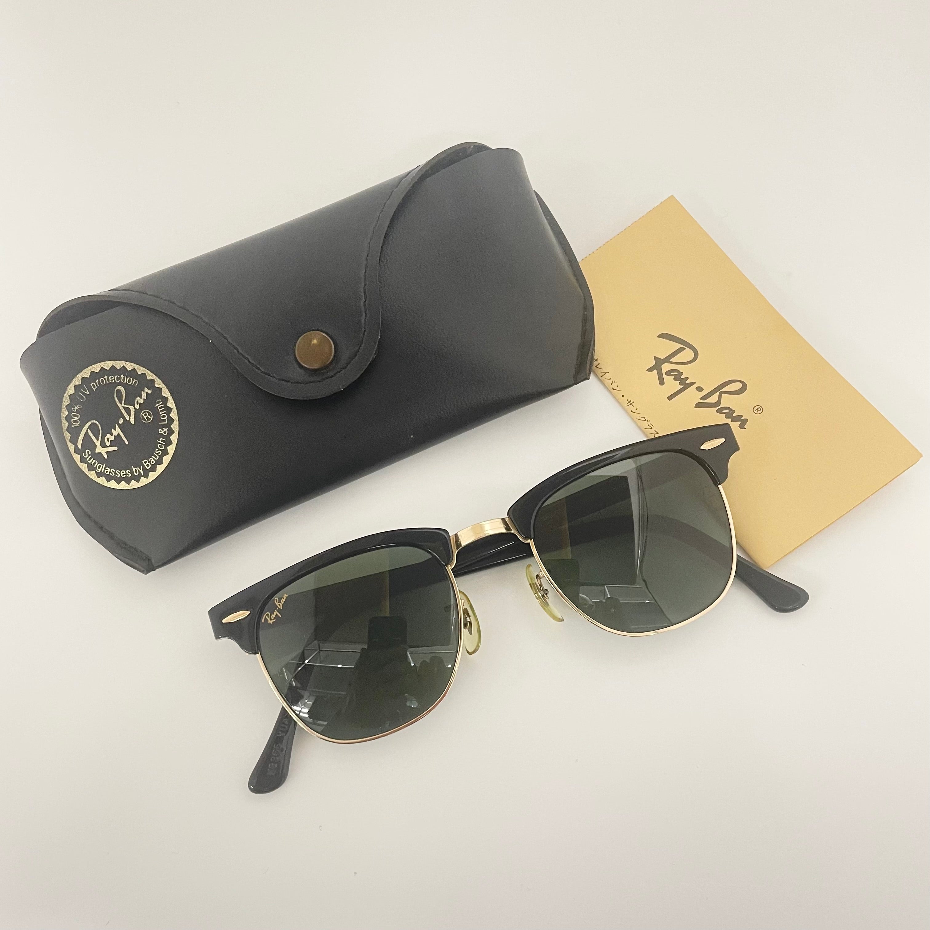 【送料無料】_ Ray−Ban _（レイバン）_ サングラス USA／B&L_ クラブマスターW0365_ 中古品