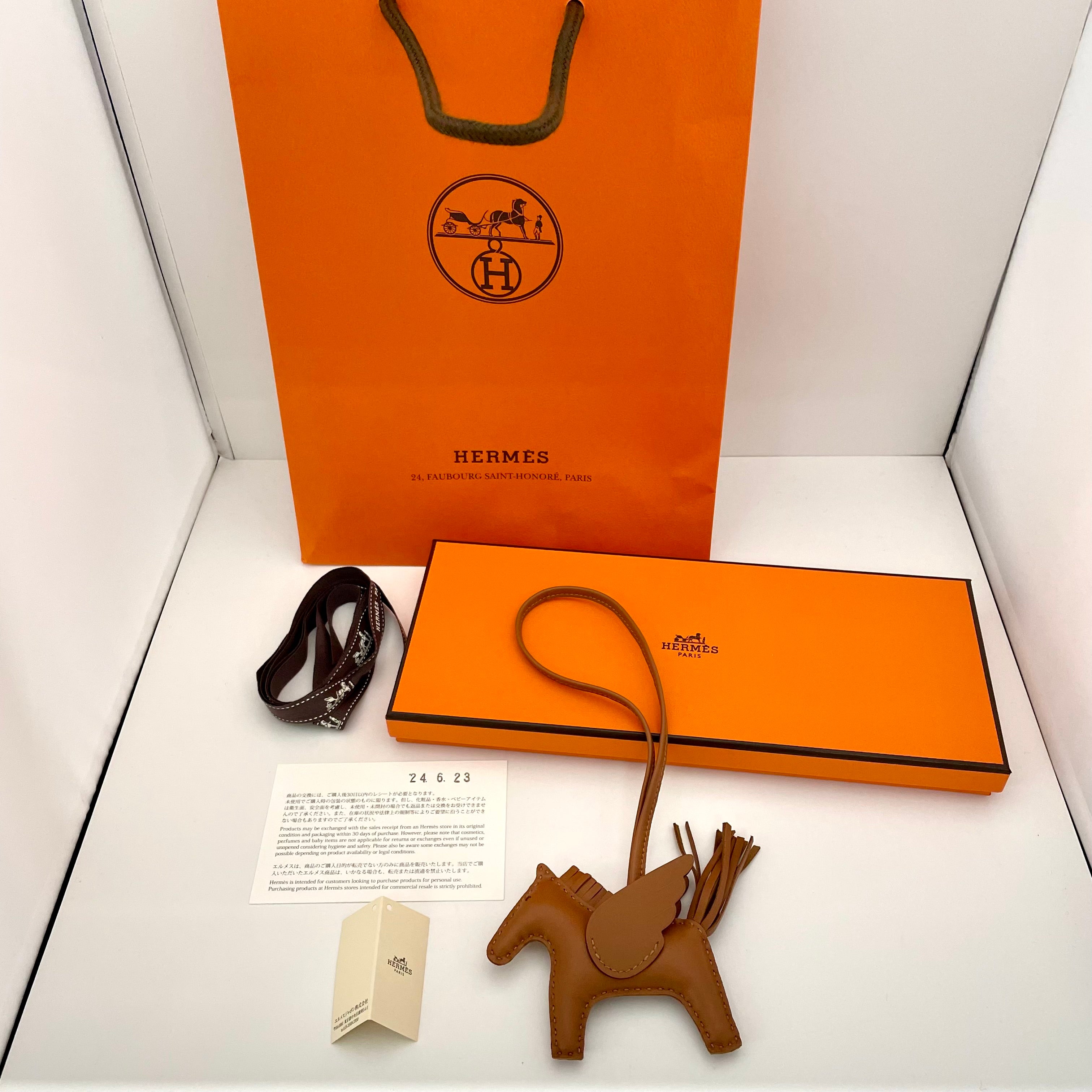 【送料無料】_ HERMES _（エルメス） _ロデオ ペガサス PM _チャーム ゴールド _未使用品