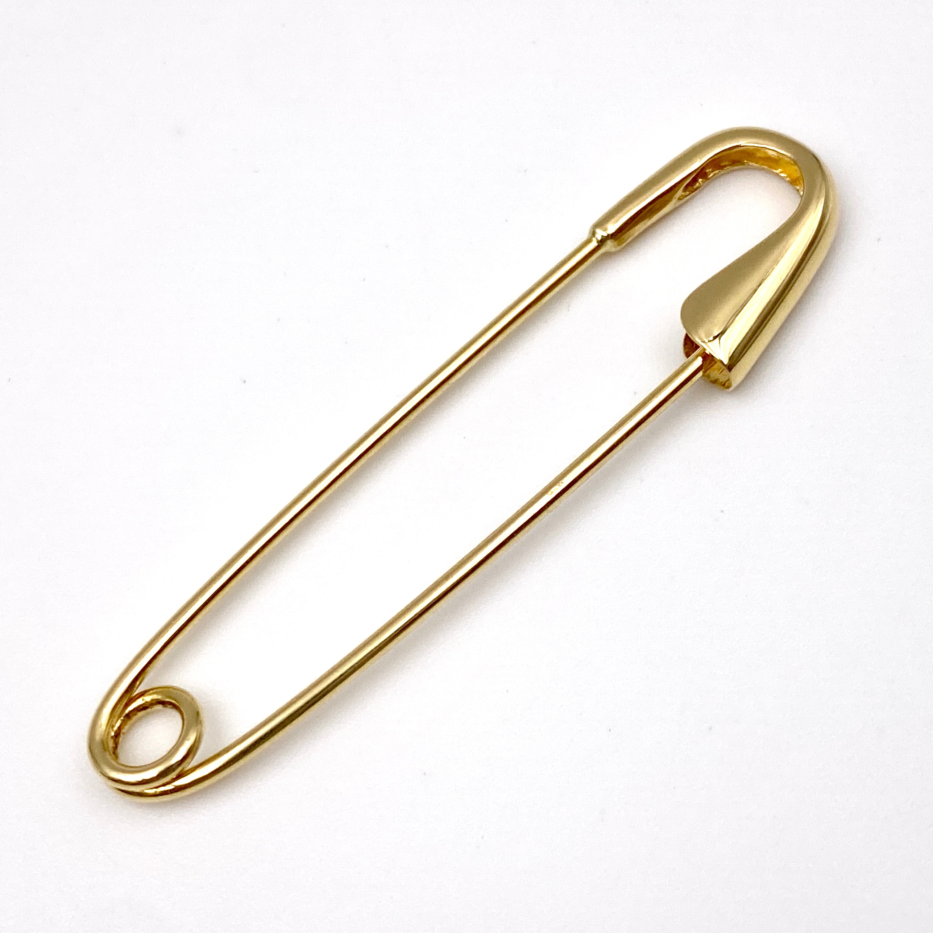 【送料無料】_ ノンブランド _K18（18金製）_安全ピン 2.7g_ 中古品