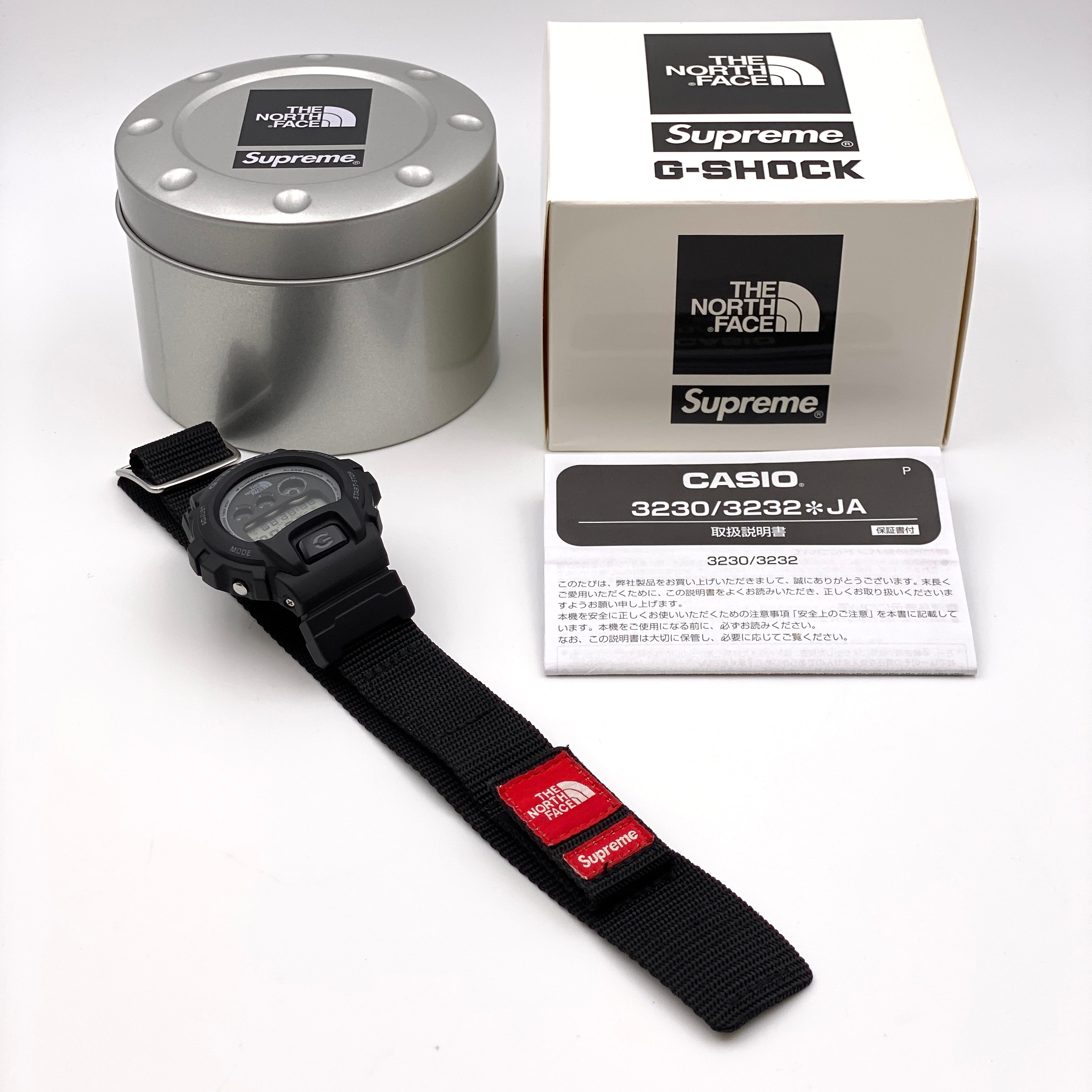 G−SHOCK _限定トリプルコラボ_Supreme×_THE NORTH FACE×_G-SHOCK _DW-6900NS-1JR_中古品