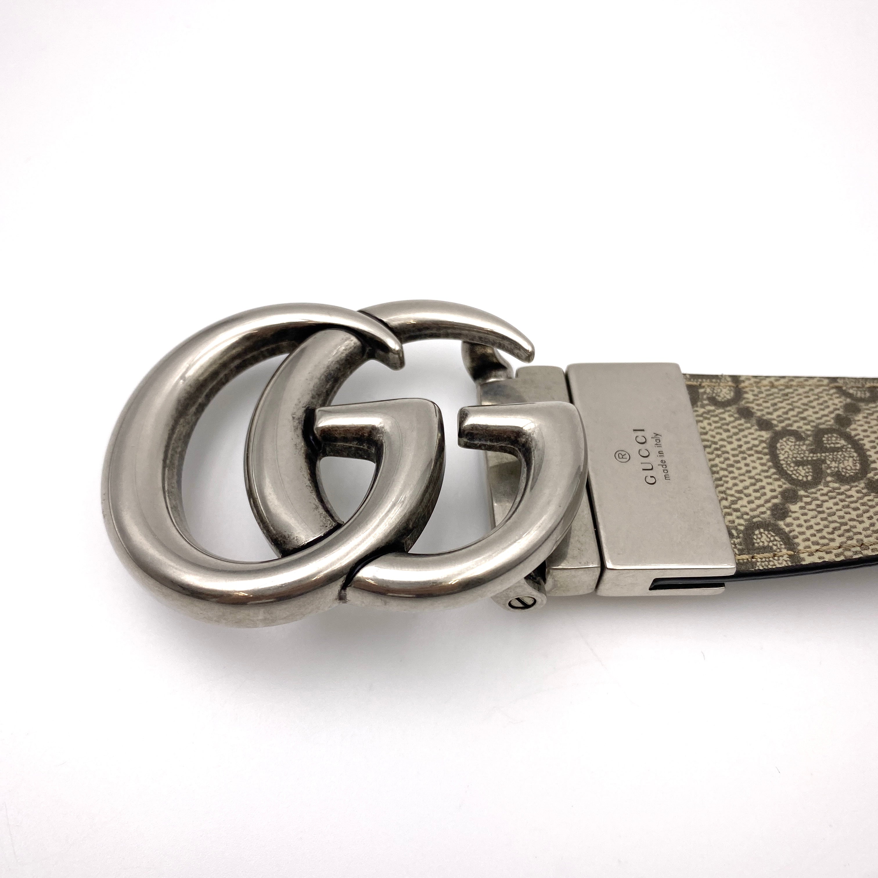 GUCCI_（グッチ)_GGマーモント _リバーシブルベルト _85cm/35in _627055/92TIN _中古品