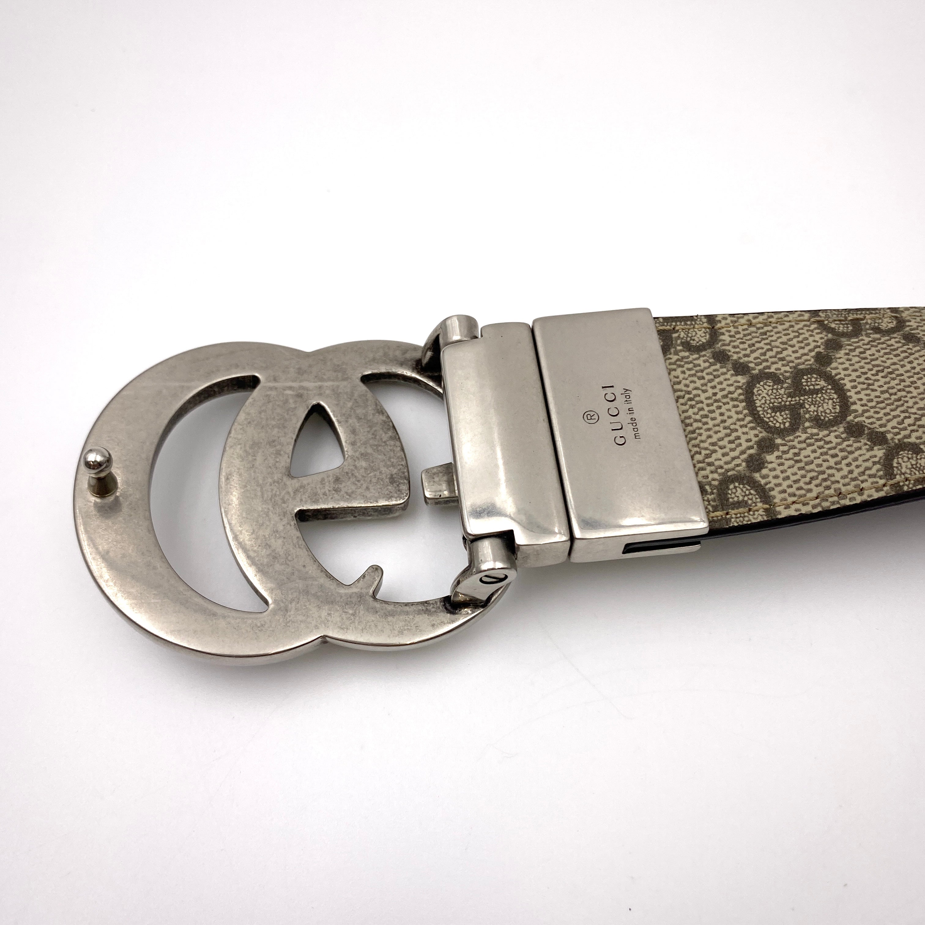 GUCCI_（グッチ)_GGマーモント _リバーシブルベルト _85cm/35in _627055/92TIN _中古品