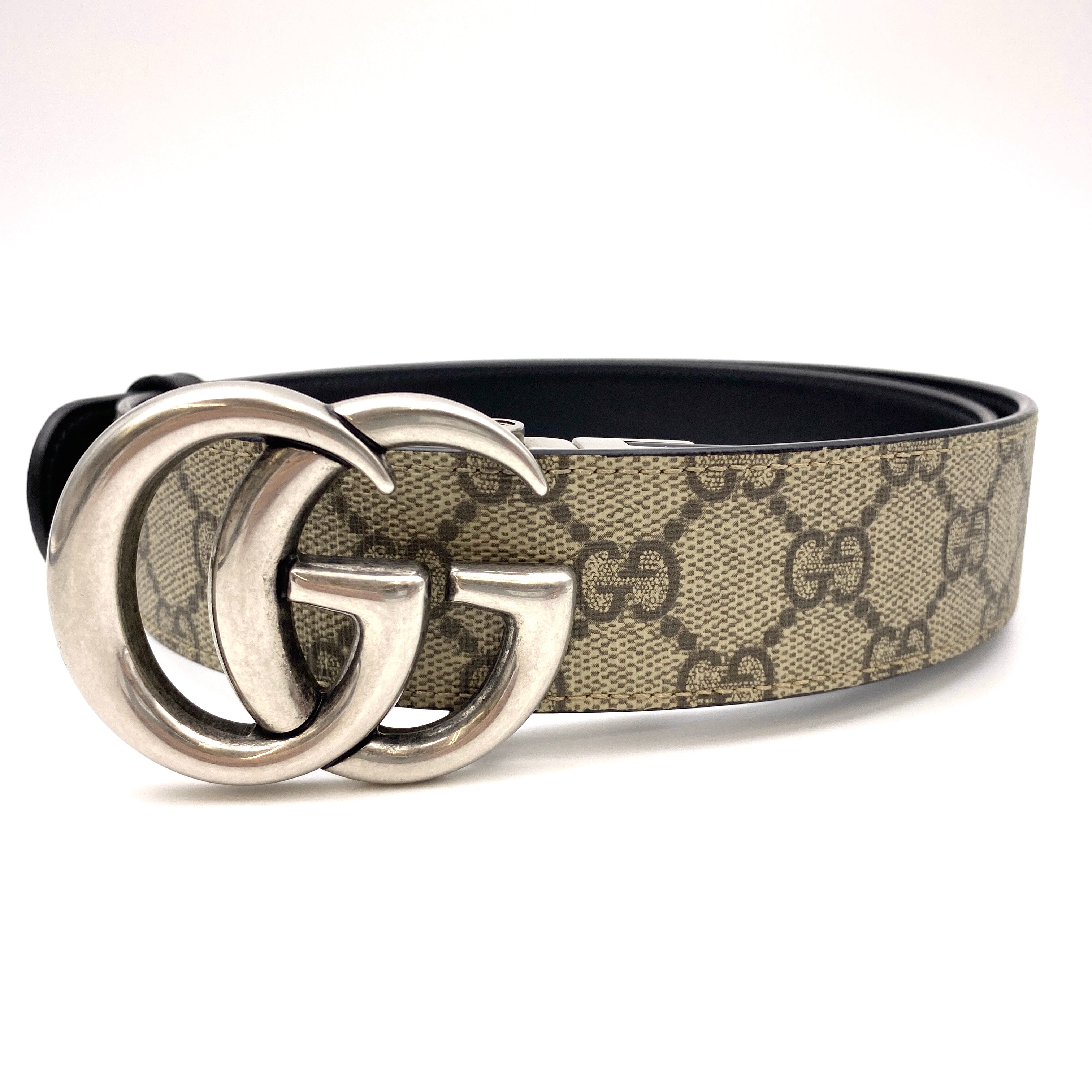 GUCCI_（グッチ)_GGマーモント _リバーシブルベルト _85cm/35in _627055/92TIN _中古品