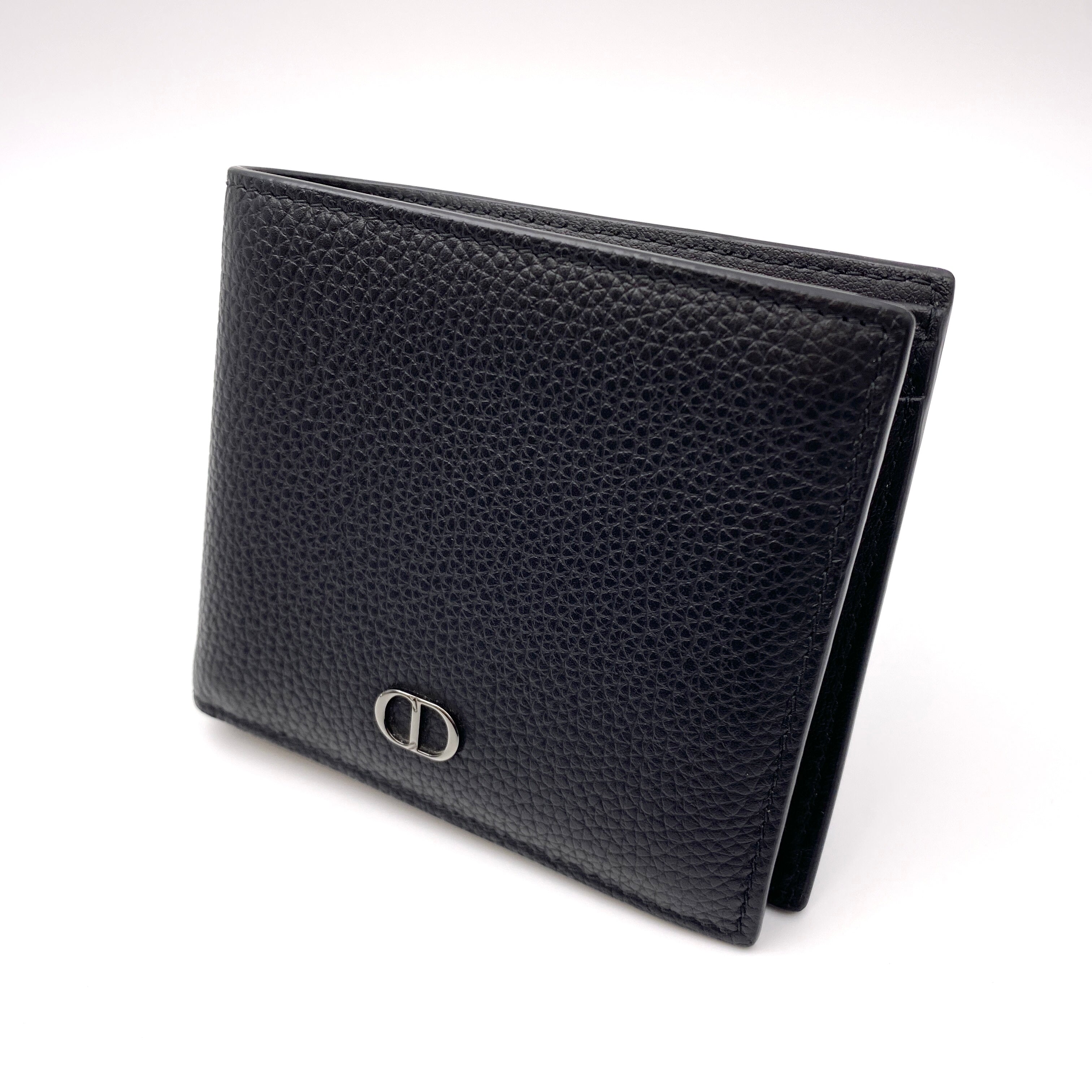 DIOR_（ディオール)_CD Icon_二つ折りウォレット_グレインドカーフスキン_中古品