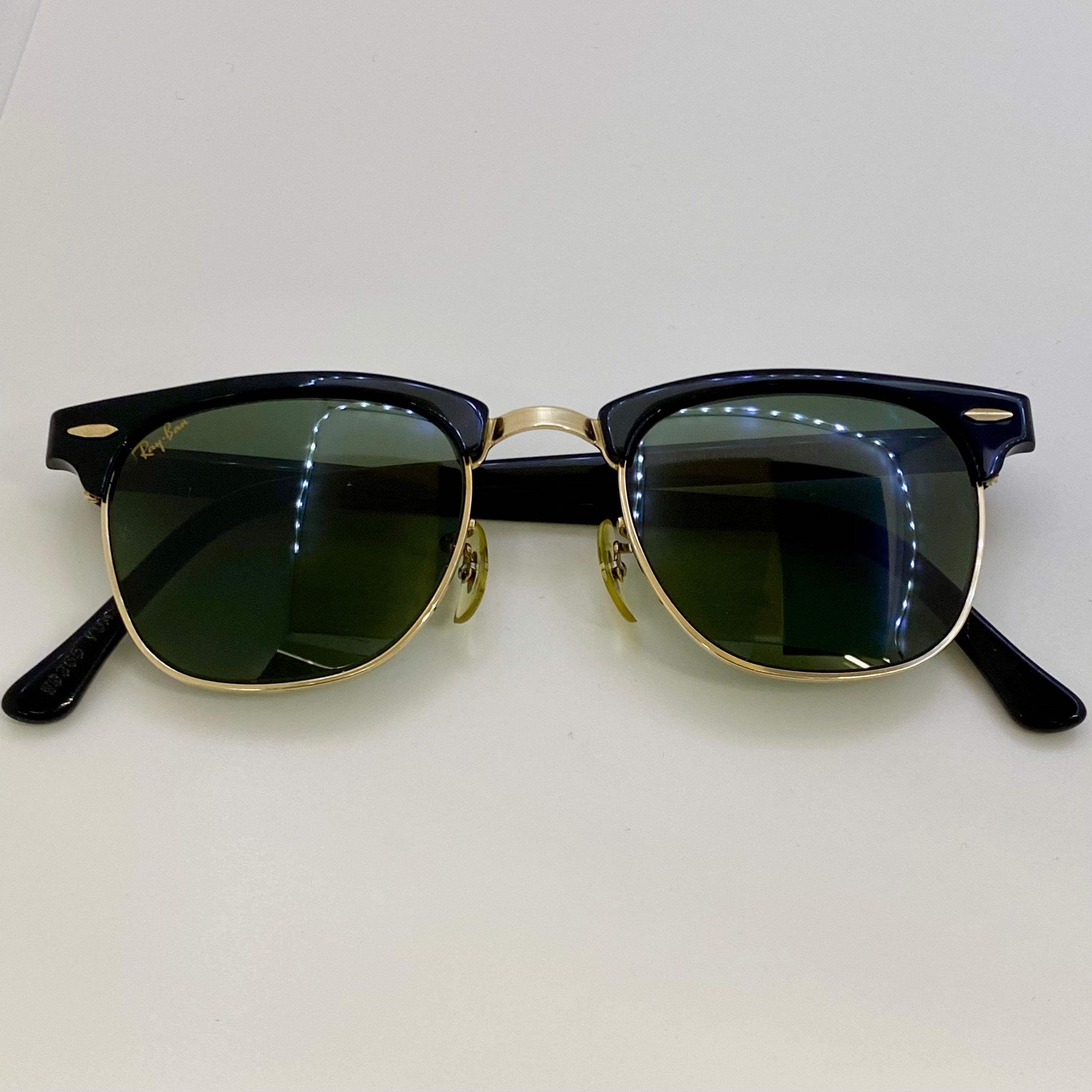 【送料無料】_ Ray−Ban _（レイバン）_ サングラス USA／B&L_ クラブマスターW0365_ 中古品