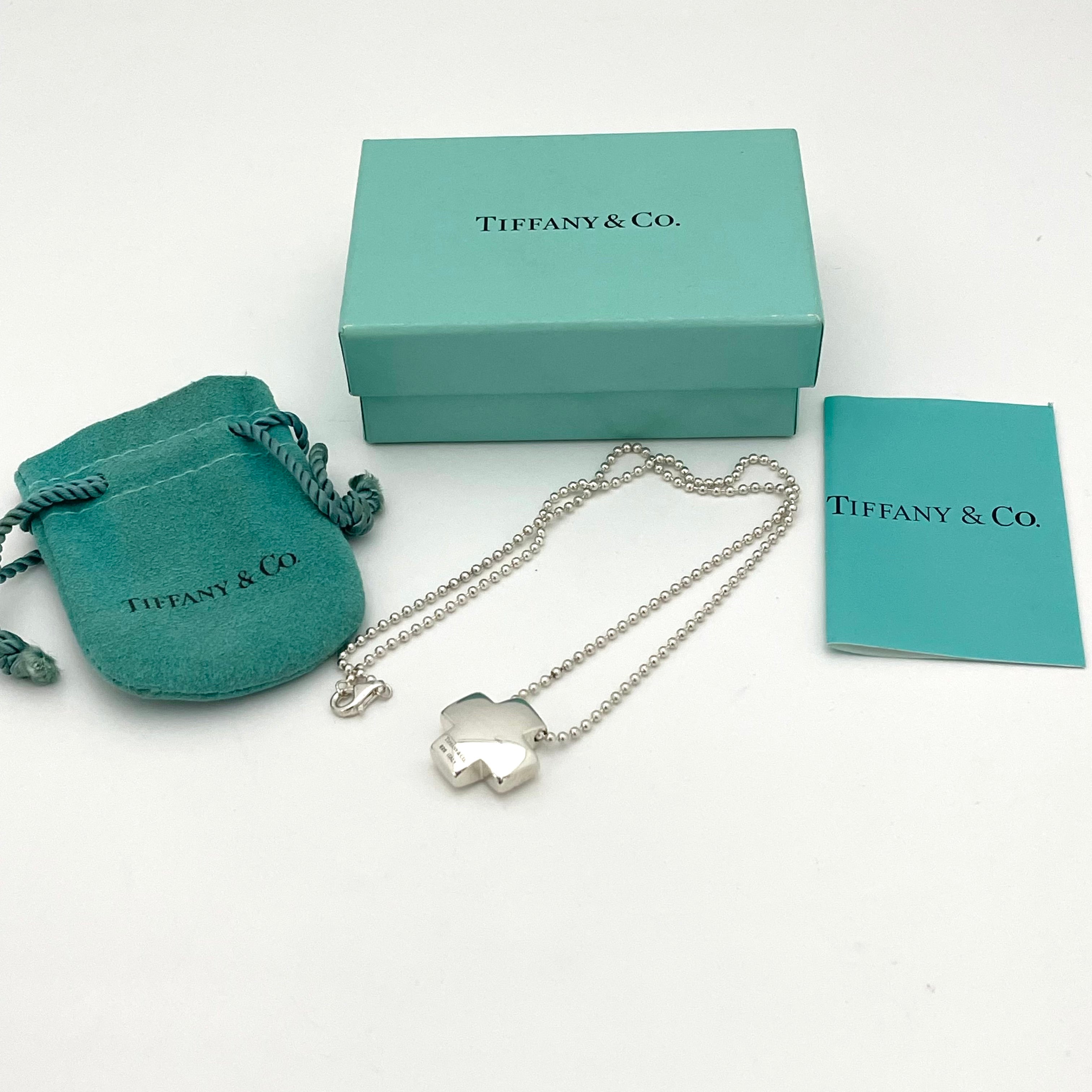 【送料無料】_ TIFFANY&Co _（ティファニー）_SV925 _ローマンクロスネックレス _中古品