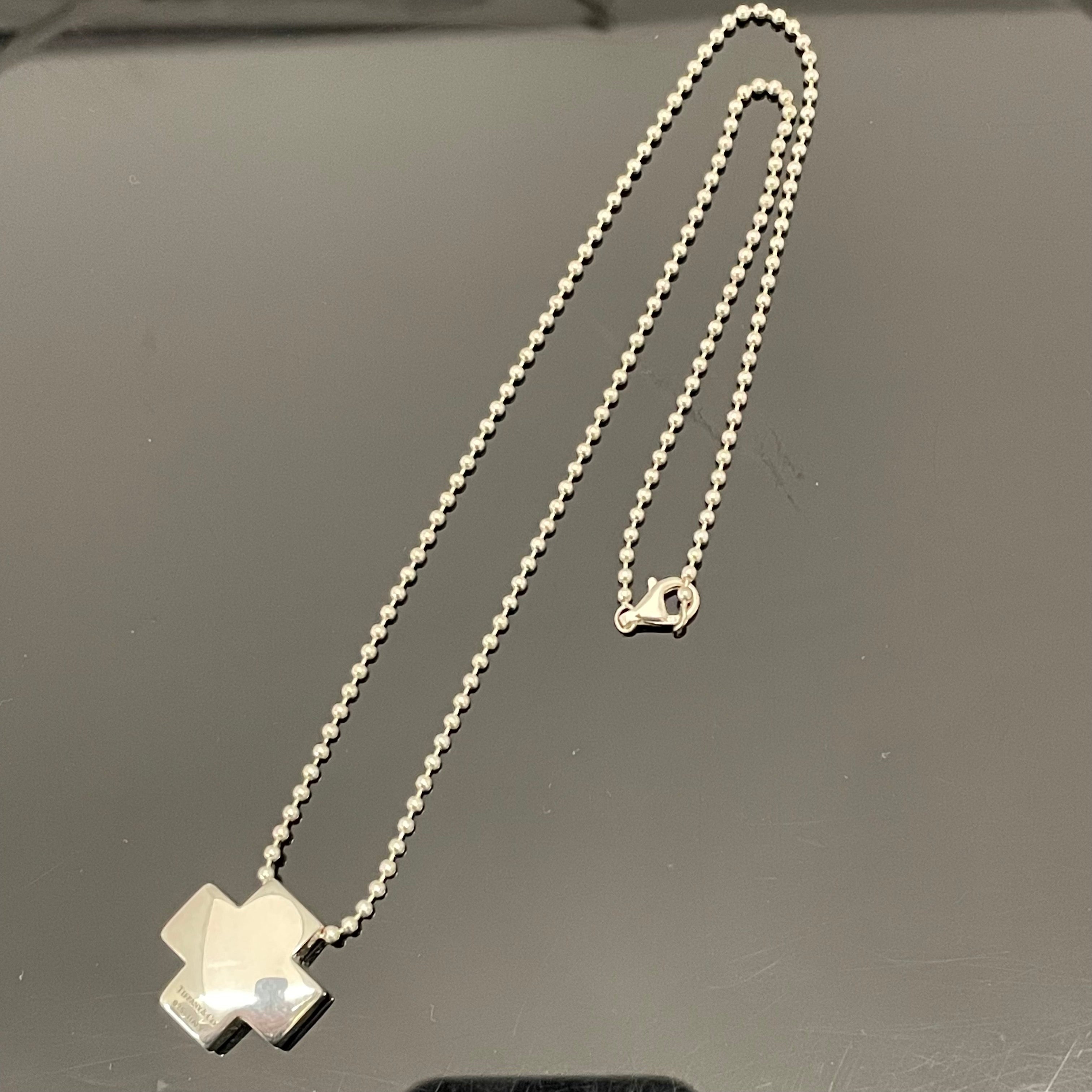 【送料無料】_ TIFFANY&Co _（ティファニー）_SV925 _ローマンクロスネックレス _中古品