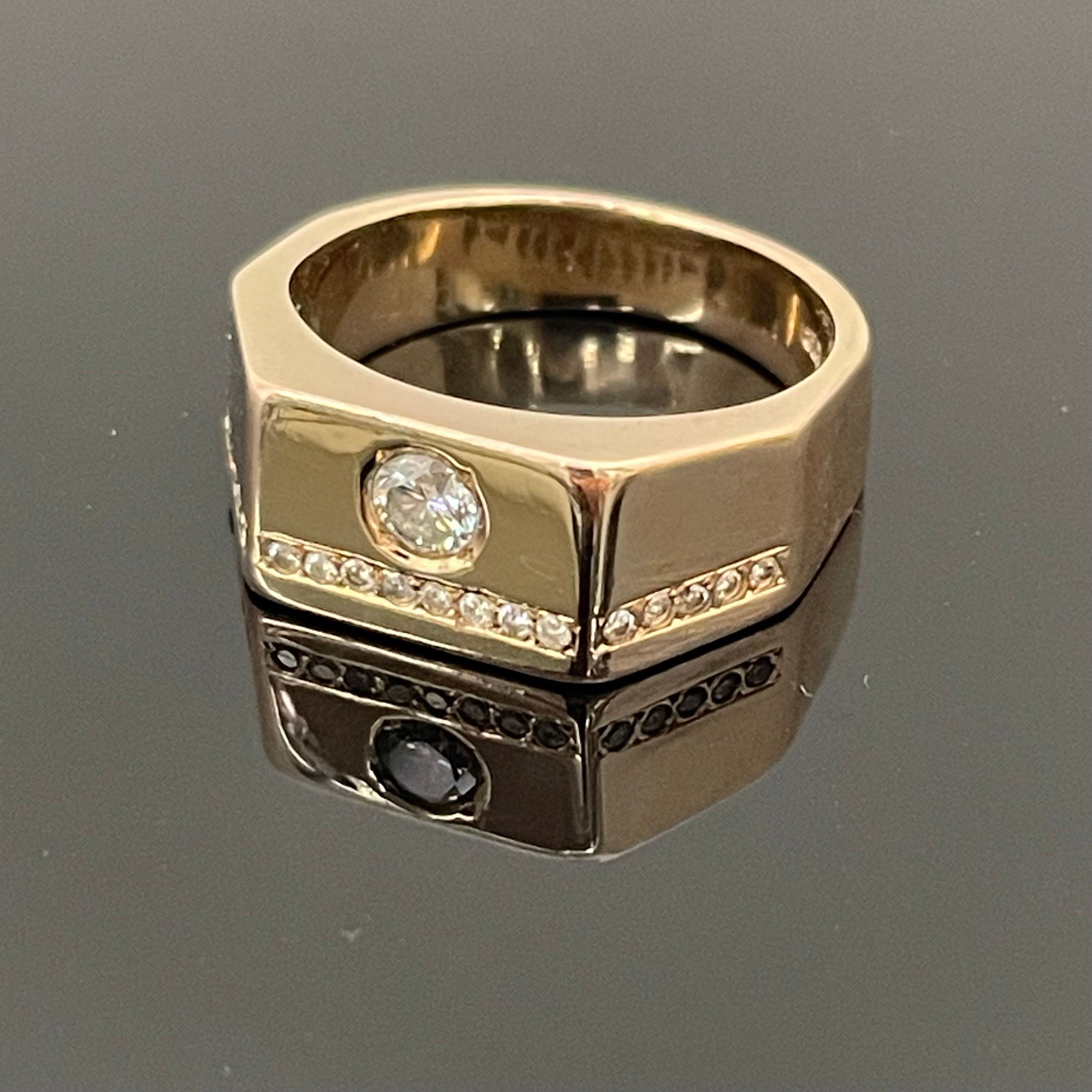 【送料無料】_  ノンブランド　_K18RGダイヤモンドリング _FD0.197ct／10.6g ＃14号_ 中古品
