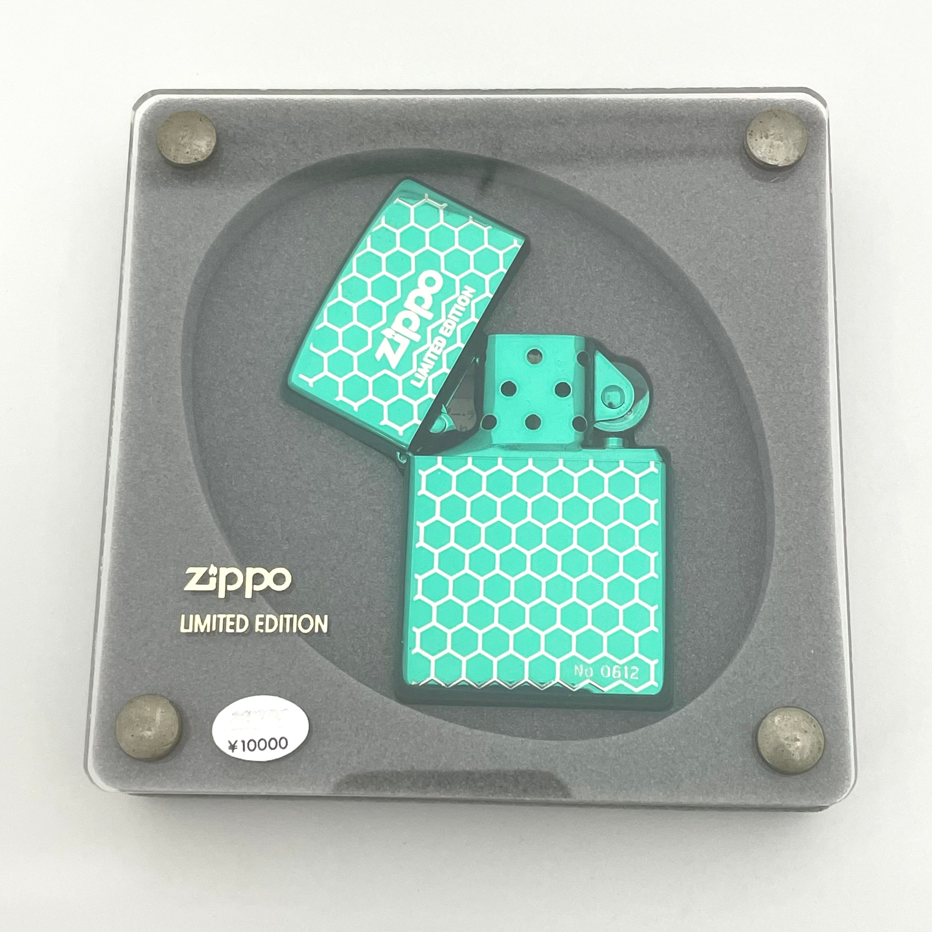 【送料無料】_ Zippo_（ジッポ）_オイルライター_グリーン インナー 1999年限定品_ LIMITED EDITION_ 未使用品