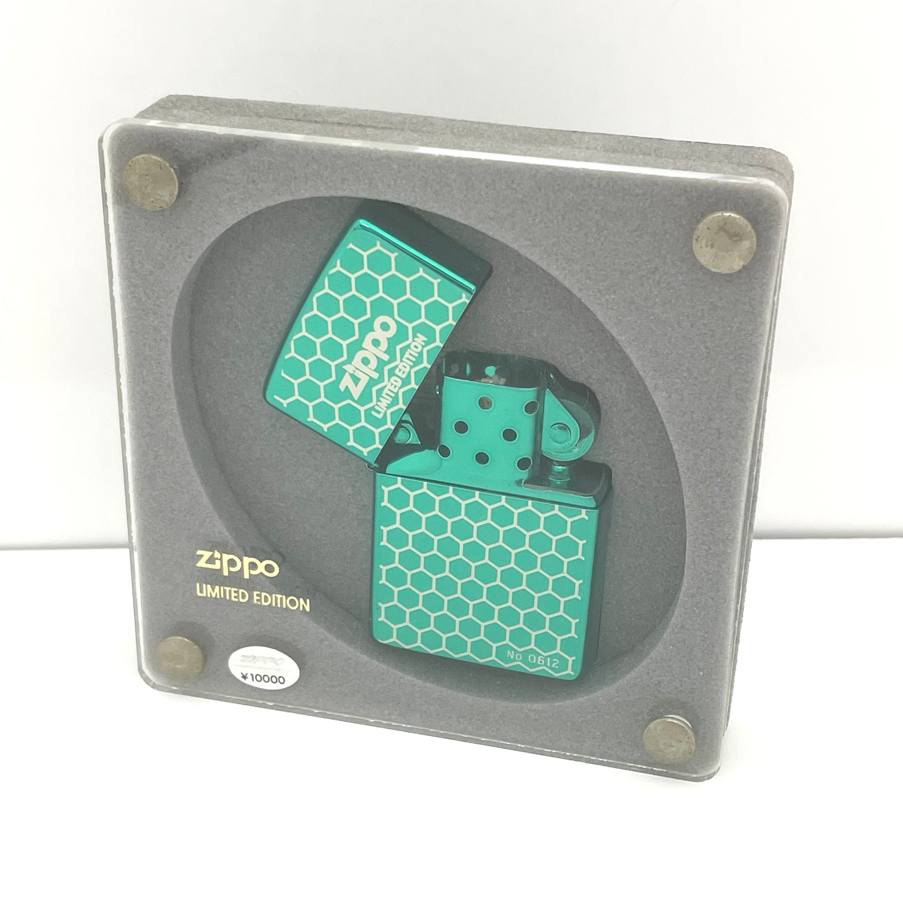 【送料無料】_ Zippo_（ジッポ）_オイルライター_グリーン インナー 1999年限定品_ LIMITED EDITION_ 未使用品