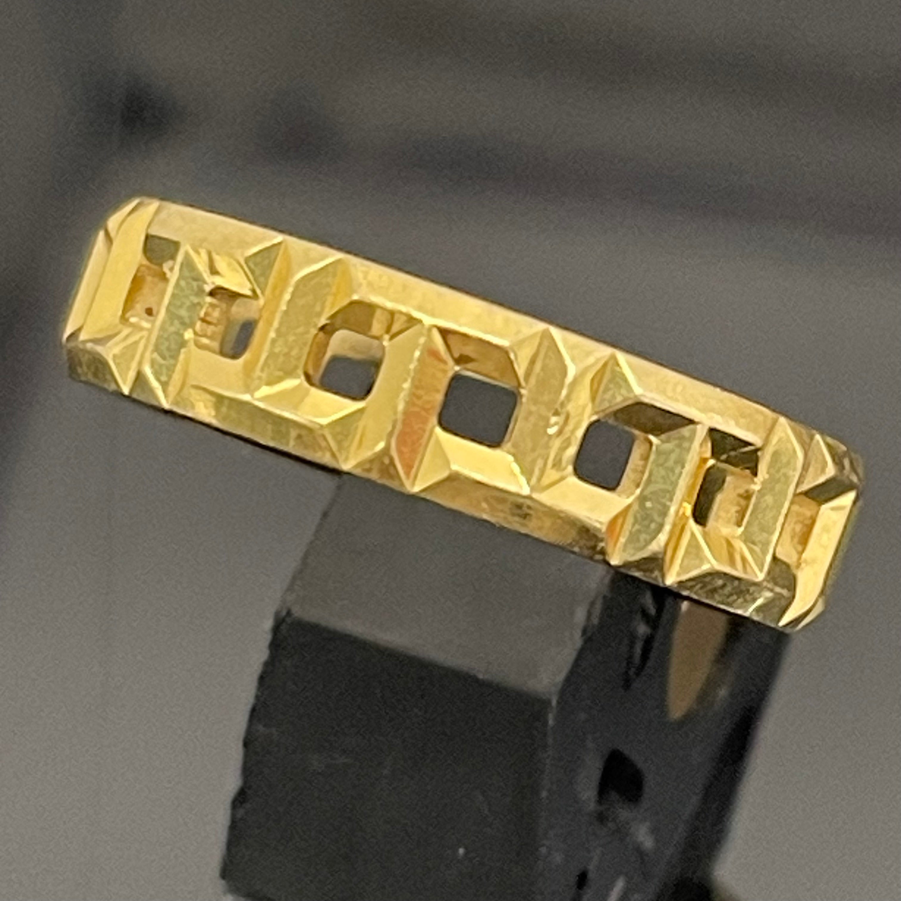 【送料無料】_TIFFANY &Co_（ティファニー）_Tトゥルーワイドリング _750（K18）＃22号_ 中古品