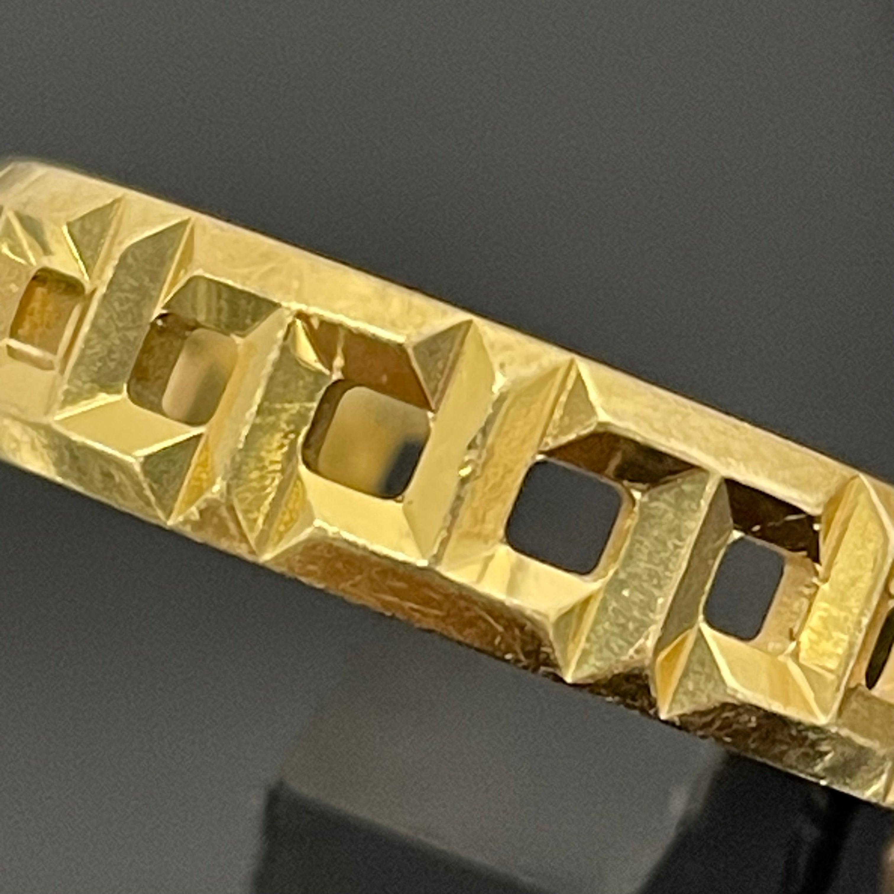 【送料無料】_TIFFANY &Co_（ティファニー）_Tトゥルーワイドリング _750（K18）＃22号_ 中古品