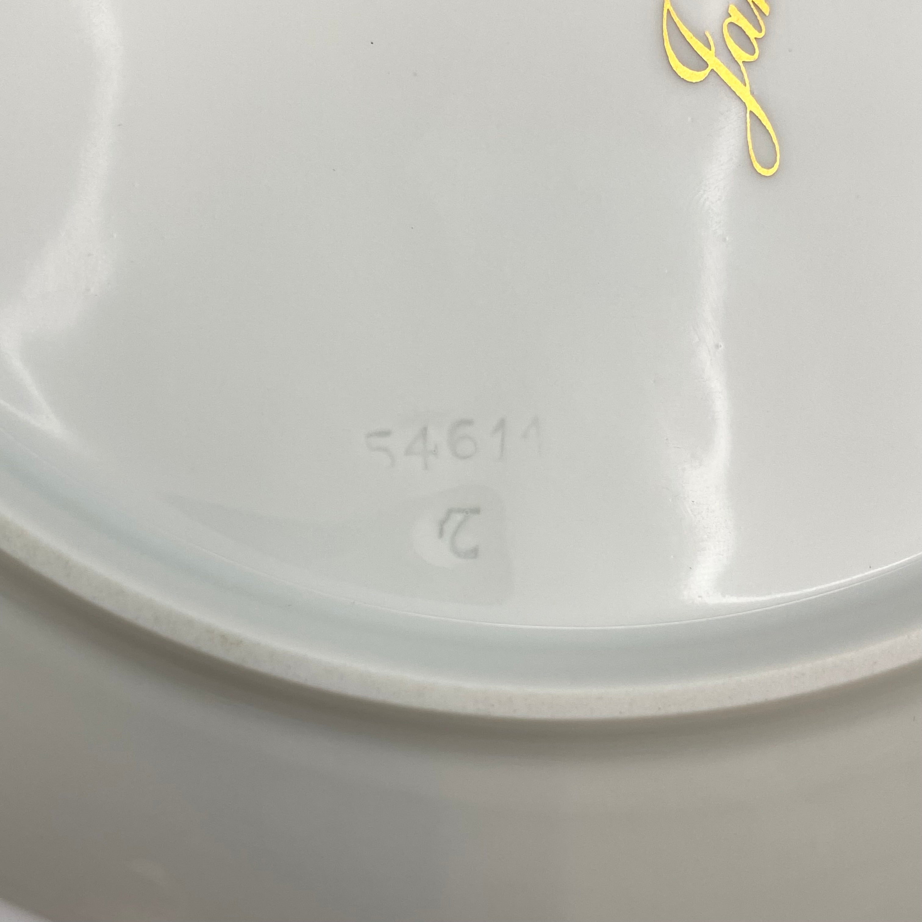 【送料無料】_Meissen_（マイセン）_干支プレート 1998年 虎_「ほろ酔い気分で楽器を弾く動物」_中古品
