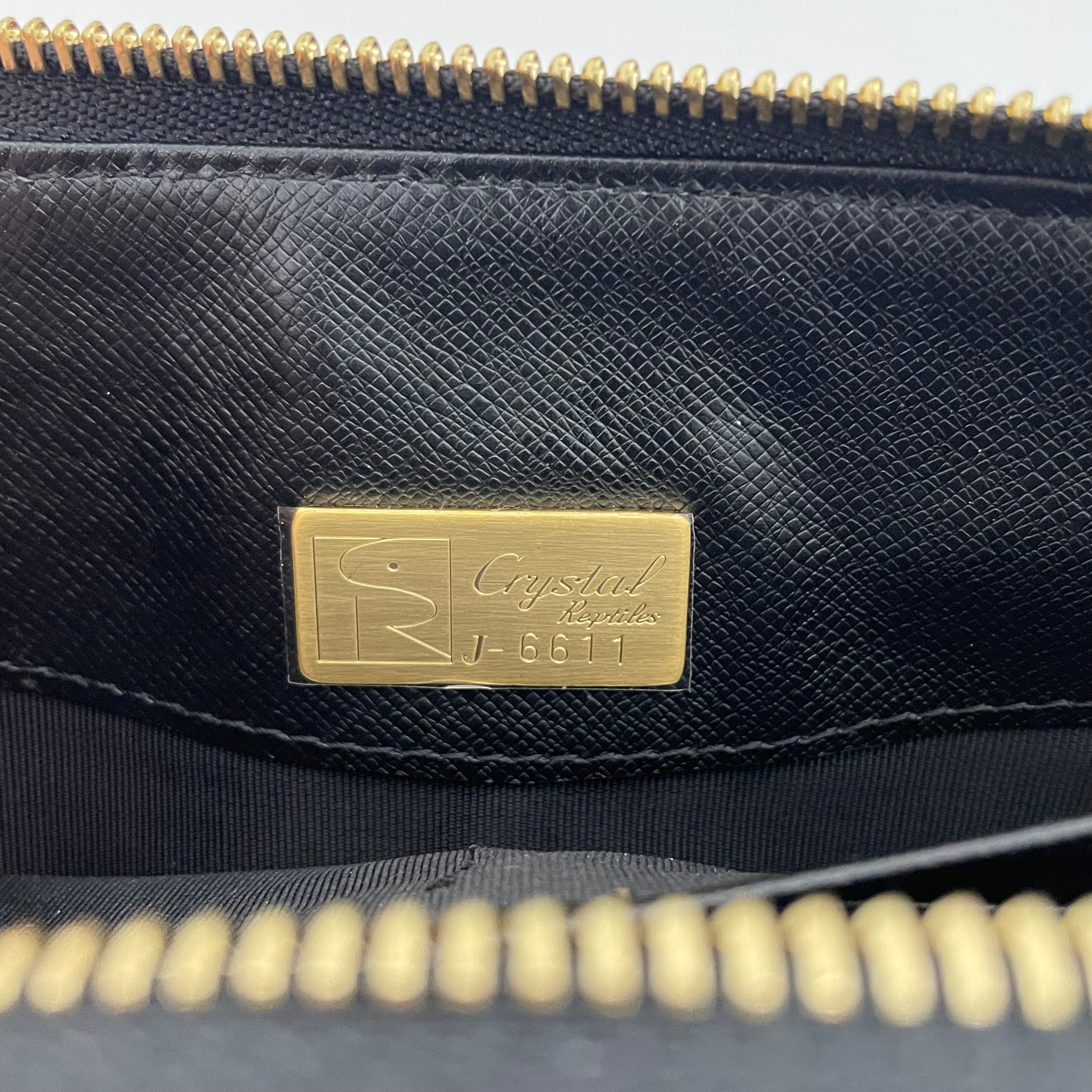 【送料無料】_ レザージュエルズ _クロコダイル _ラウンド長財布 _中古品